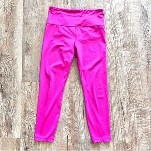 Athleta ultra high rise elation 7/8 tights hot pink size medium stretch